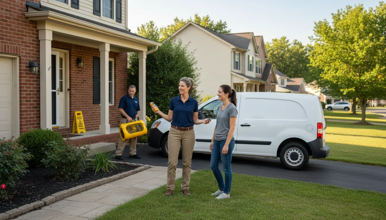 Residential water damage restoration in Lahmansville, WV
